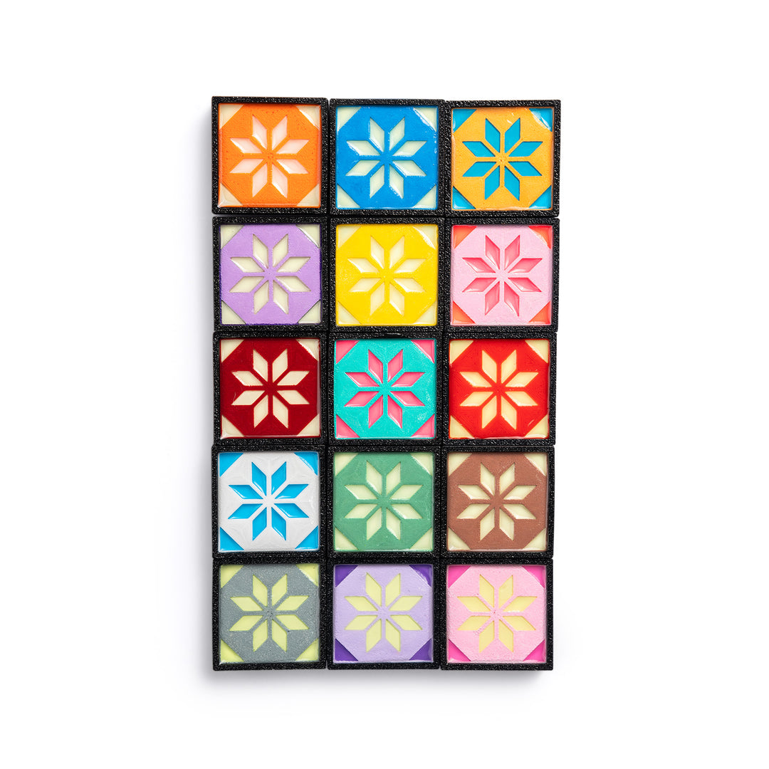 MOLLE Clip Indochine Tiles - Pattern 01 - Glow In The Dark