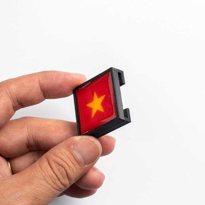 MOLLE Clip Vietnam Flag - Glow In The Dark