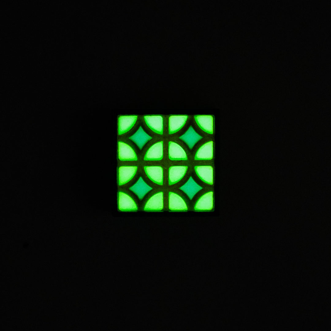 MOLLE Clip Indochine Tiles - Pattern 03 - Glow In The Dark