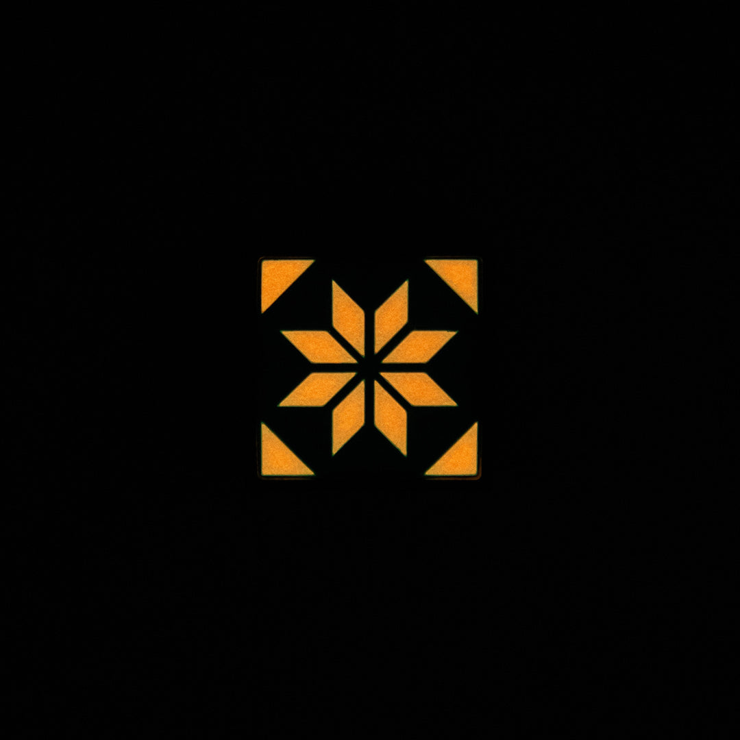 MOLLE Clip Indochine Tiles - Pattern 01 - Glow In The Dark